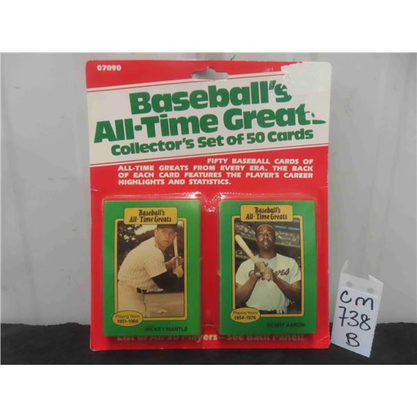Baseball All Time Greats 50 Card Set 