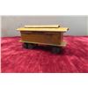 Image 9 : Vintage: Wood Train Car Missing Key to Open Roof Germany 1900s 3x5 1/2x 2+ Musical Box Scot Piper  P