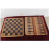 Image 2 : 3 Wood Game Boards, Checker Pieces, Marbles + 