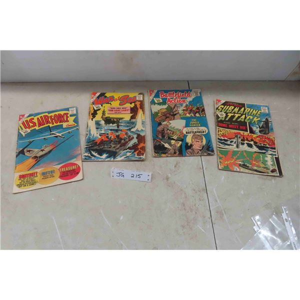 4 Charlton Comic Groups 1961 Comic Books, Priced