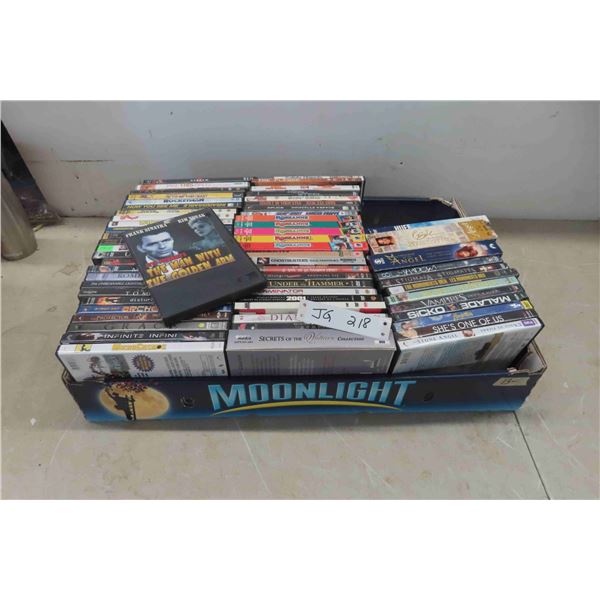 Box of 62 DVDs 