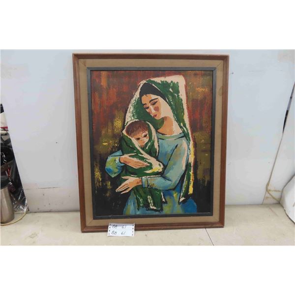 Wood Framed Picture 28'' x 24'' 