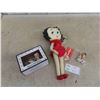 Image 1 : Betty Boop Lot: New Plush with Tag, Salt/Pepper Shakers