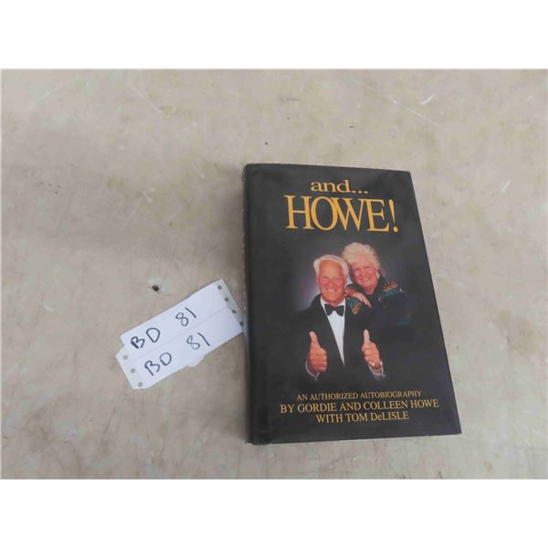 Vintage Gordie Howe Detroit Red Wings Autographed 