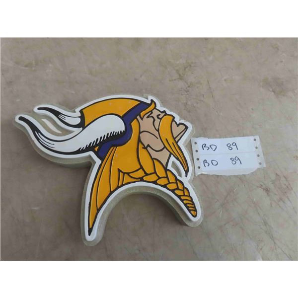 Vintage Minnesota Vikings 3-D Logo Wall Art by