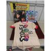 Image 1 : (2) The Rolling Stones LP Records & a Mens Tour T-