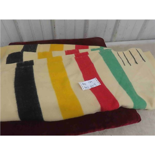 Vintage Traditional Color Pure Wool Hudsons Bay 