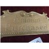 Image 2 : National Cash Register Brass Top Sign ''Amount 