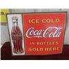 Image 2 : Coca-Cola 11'' Diam. Enamel Sign, Rectangular