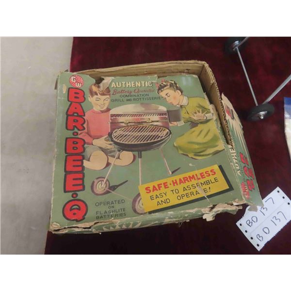 Vintage Bar-Bee-Q Grill, Japan Toy BBQ by GW Toys 