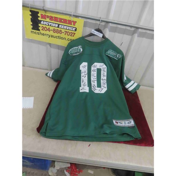 Vintage Saskatchewan Rough Riders Alumni Autographed 