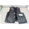 Image 1 : Leather Vest , Clasp Missing. No Size Listed. 
