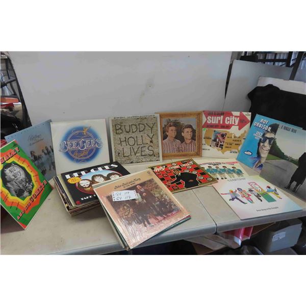 Box Full of Albums: Buddy Holly, BeeGees, Elton John, 