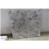 Image 3 : Bestview Carrara Herringbone Brick Marble Mosaic Tile 10 Pieces New or Store Return 