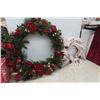 Image 1 : 2 Christmas Wreaths 32"x19" Diameter 