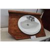 Image 1 : Rustic Sink with Wood Top- Perfect For Cabin 