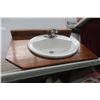 Image 5 : Rustic Sink with Wood Top- Perfect For Cabin 