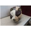 Image 3 : Leather Like Foot Stool Bear 16x27x14