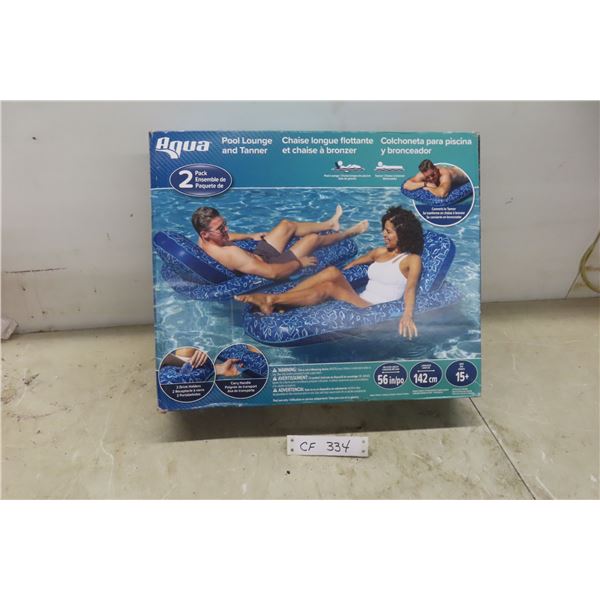 Aqua Pool Lounge + Tanner New or Store Return 