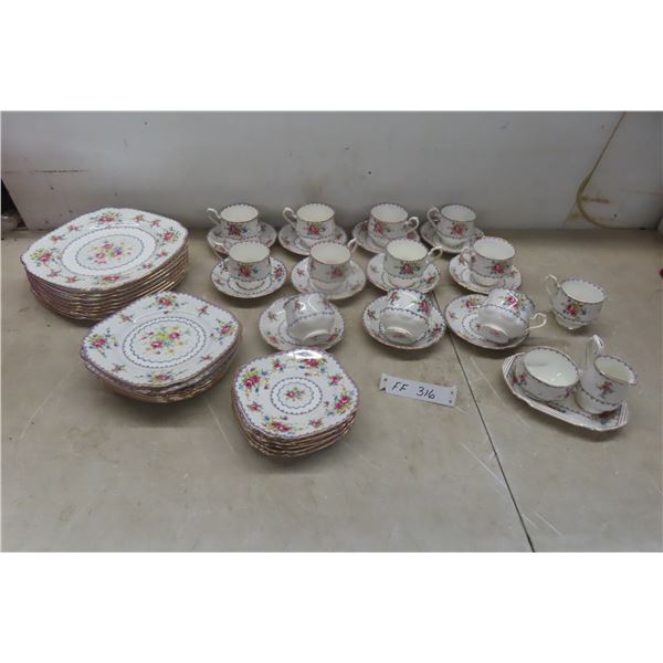 50 Pieces Royal Albert Petite Point China 