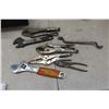 Image 4 : Tool Box with Pliers, Vise Grips, Wrenches, Screwdriver Bits, 