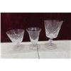 Image 5 : Crystal Glasses, Side Plates, New Old Stock Libbys Encore Glasses, Milk Bottle 