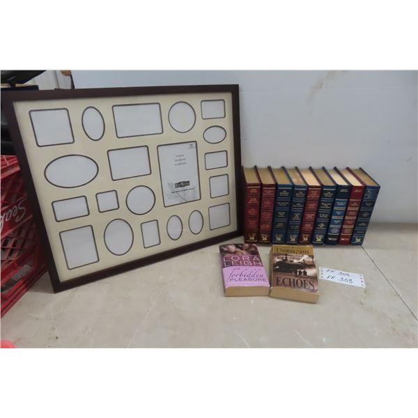 9 Readers Digest Books, 21 +17 Picture Frame 