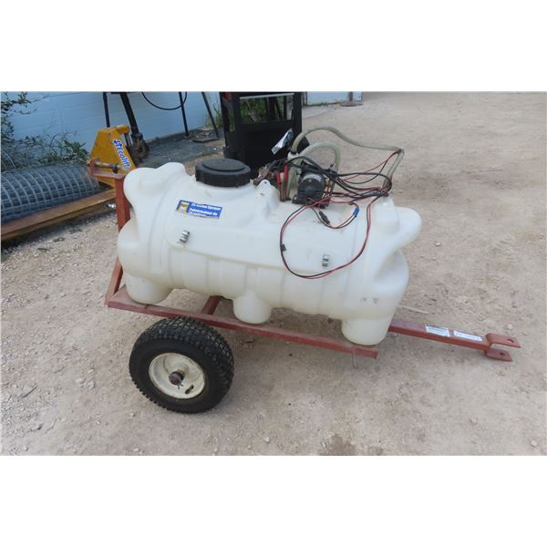 Power Fist 25 Gallon Sprayer with 12V Pump, Pull Behind 