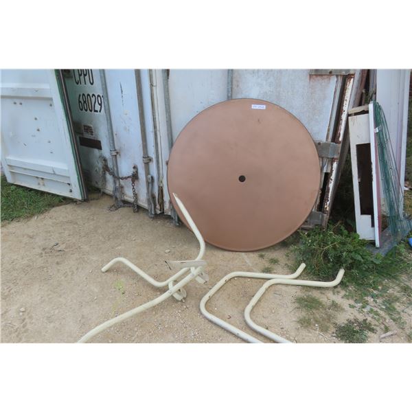 Metal Patio Table 41" Diameter