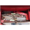 Image 2 : Metal Tool Box, Drill Bits, Screwdriver Bits + Tool Box Clasp Broken 