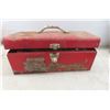 Image 9 : Metal Tool Box, Drill Bits, Screwdriver Bits + Tool Box Clasp Broken 