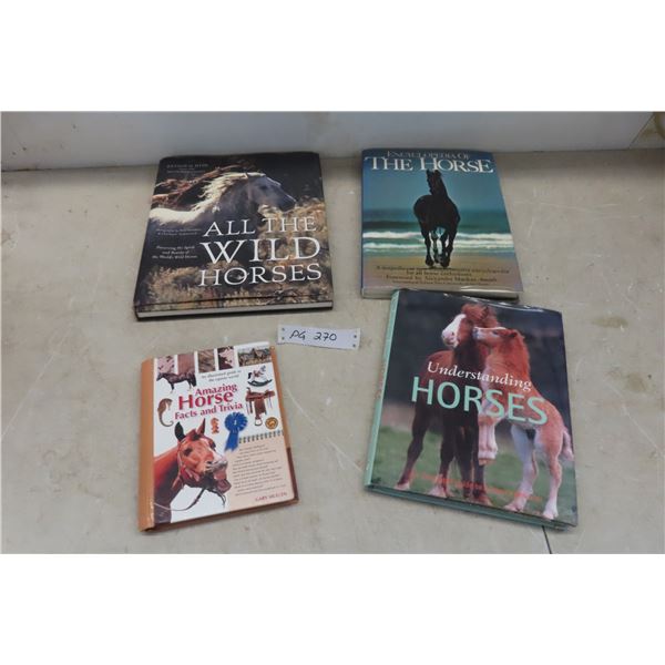 4 Hardcover Books on Horses