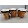 Image 7 : 3 Sets of Bongo Drums, 1 Snare Drum " Silverstone" 14 1/2 Diameter