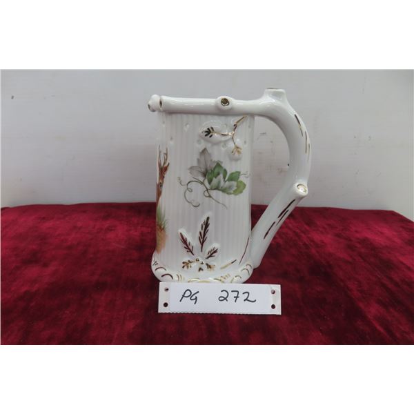 Hugo Schmedt Puzzle Jug / Stien with Lithograph Topless Women Bottom 