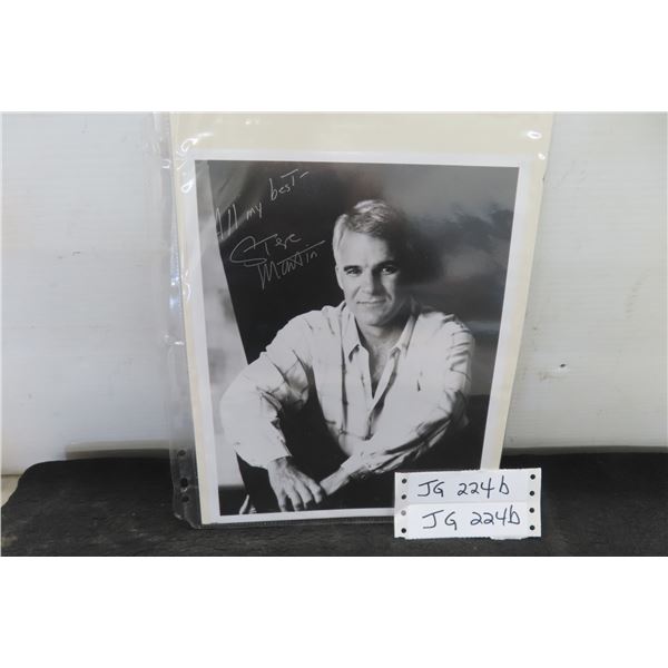8x10 Autographed Photo & Letter of Steve Martin - Letter is Separate from Photo 