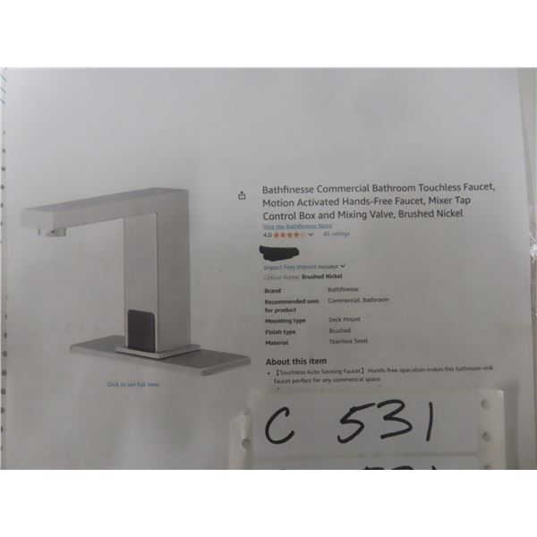 Bathfinesse Commercial Bathroom Touchless Faucet