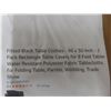 Image 3 : 4x Fitted Black Table Clothes - 96x30 Inch- 