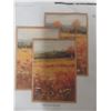 Image 2 :  Large Framed Wall Art, Set of 3 Gold Vintage Fall Décor