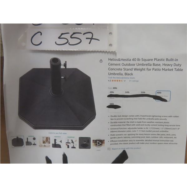 Helios&Hestia 40lb Square Plactic Built-in 