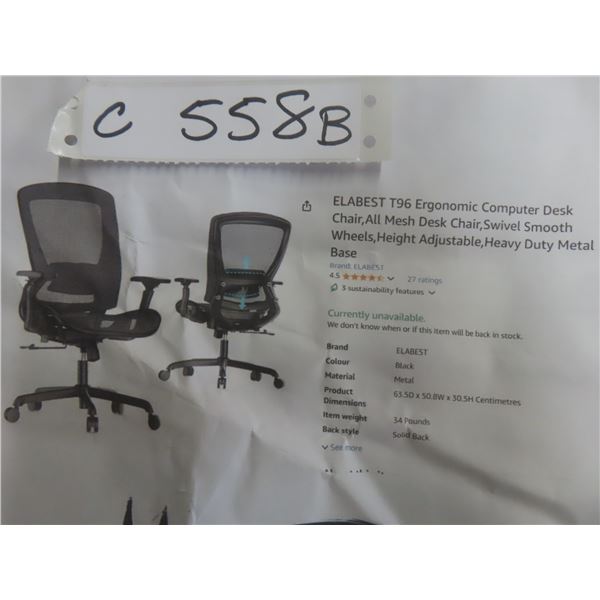 Elabest T96 Ergonomic Computer Desk Chair
