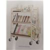 Image 2 : Cavsoir Metal 3 Tier Rolling Book Cart Organizer Storage 