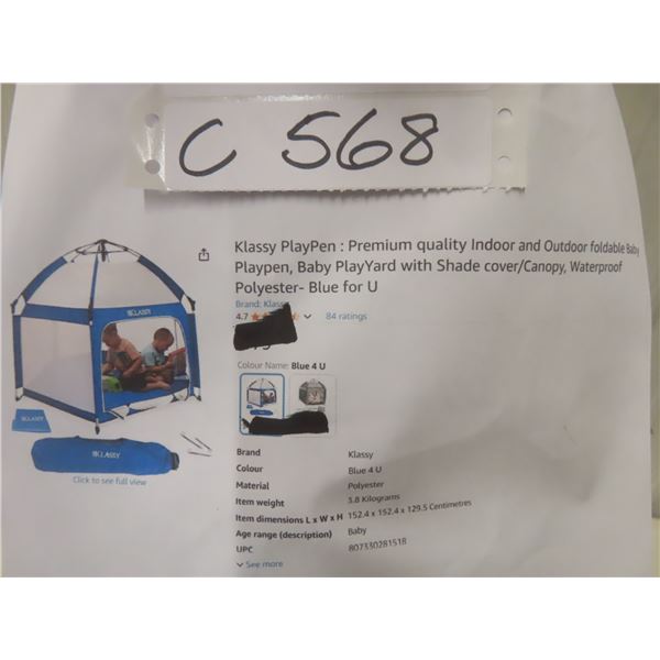 Klassy PlayPen: Premium Quality Indoor and Outdoor Foldable 