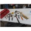 Image 1 : Metal Tool Box, Hammer, Vice Grips, Clamp, Wrenches +