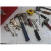 Image 3 : Metal Tool Box, Hammer, Vice Grips, Clamp, Wrenches +