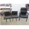 Image 1 : 2 Waiting Room Chairs, 1 Arm Chair 