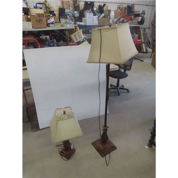 Matching Floor + Table Lamp 