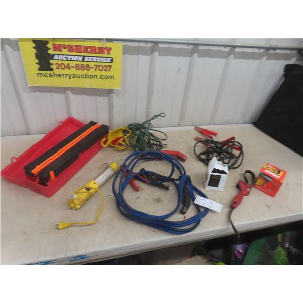 Booster Cable, Road Magnetic Reflective Hazard Trouble Light 