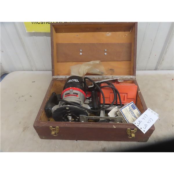 Craftman  Router , Blade Guides + Fitted Box