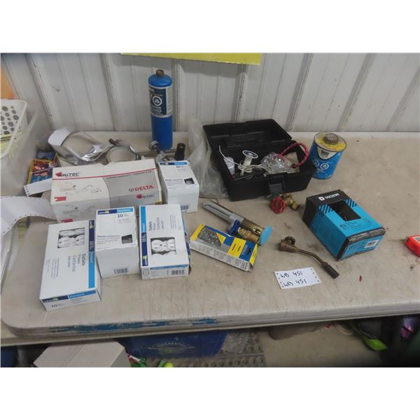 Electric Plugs, Faucet, Nails, Staples, Plumber Torches, Tape +