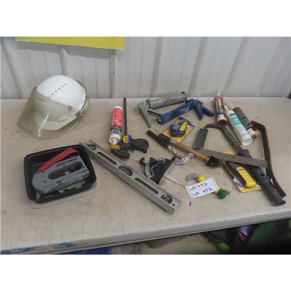 Caulking Guns, Nail Puller, Stapler, Level, Hammer, Plus 